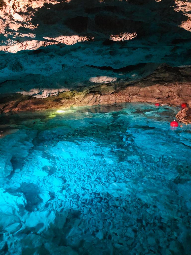 Leap into the tempting turquoise waters of Hoyo Azul in the DR. 🏊‍♂️<a href="/optmontreal1/">GoDomRepMtl</a>
