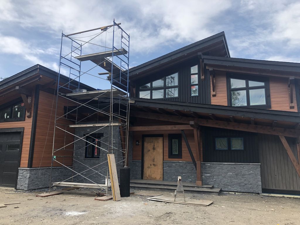 Tysonk2stone's tweet photo. Wowza Out at Wabamum Lake!!  Can’t wait to show off the finished project. #k2stone #blackpearlledgestone https://t.co/W8jnWqlDEN