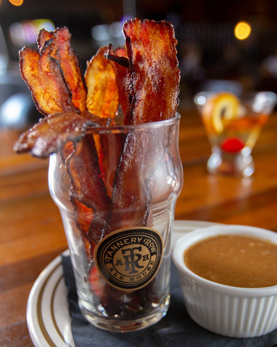 Have a meal that sizzles with the pecan-smoked bacon with bourbon peanut dip at <a href="/TanneryRowAleHs/">Tannery Row Ale House</a> in Buford, Georgia