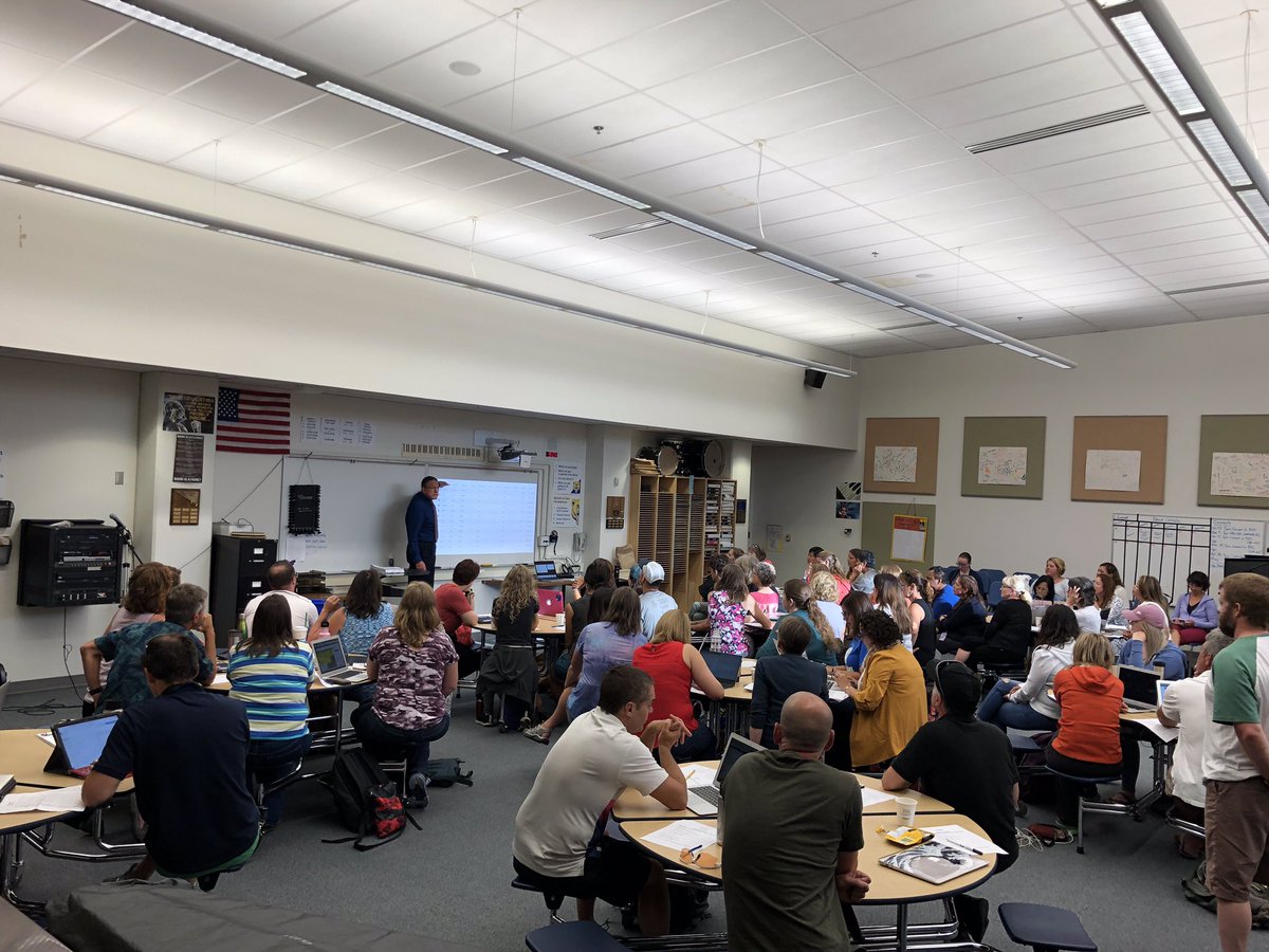 ASDTandL's tweet photo. ASD world language teachers powering up their students’ proficiency with Kyle Ennis from Avant Assessment. #ASDWorldLanguages #ASDTeachLead #ASDSuccess4All https://t.co/5BQQEBFBDc