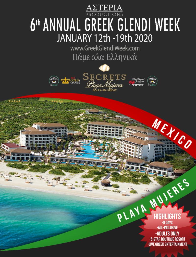 LiakosZ's tweet photo. Greek Glendi Week - Secrets Playa Mujeres, Mexico - Over 50% Sold Out  https://t.co/IqDihUvOKk https://t.co/dik9MFd5wo
