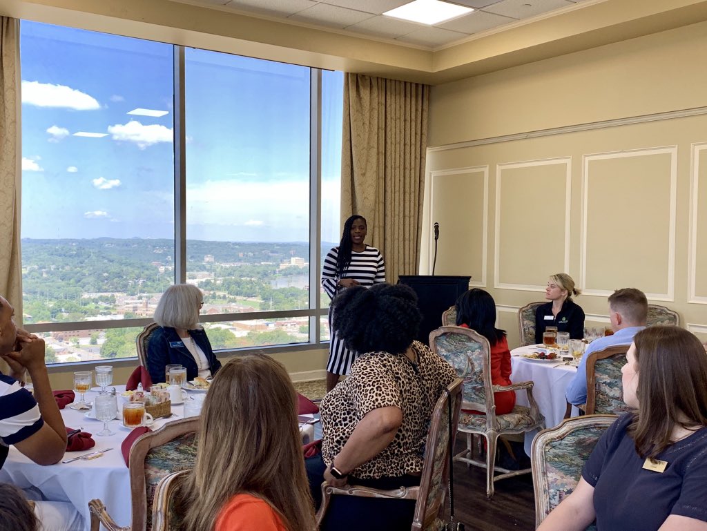 August Chapter Meeting with Tamika Edwards, J.D., executive director of the Social Justice Institute at Philander Smith College! #PRDiversity #PRDiversityAR