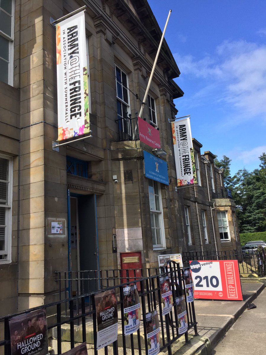 ForcesChildScot's tweet image. We were delighted to be @ArmyatTheFringe today watching a #BombHappy, a play using verbatim experiences of D-Day, and serving in Normandy with a Q&amp;amp;A with the veterans themselves. It was an absolute honour to meet them both &amp;amp; to meet lots of others interested in our work.