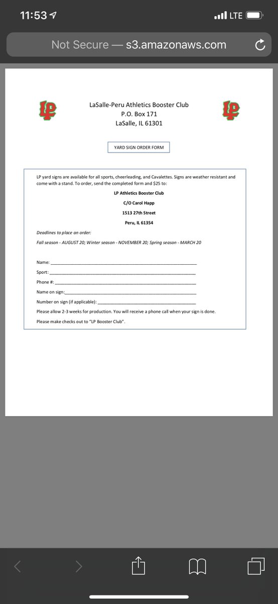 Booster Club sign orders are now due y Next Friday, Aug 23.  No Exceptions!!  Get those orders in. Thanks.