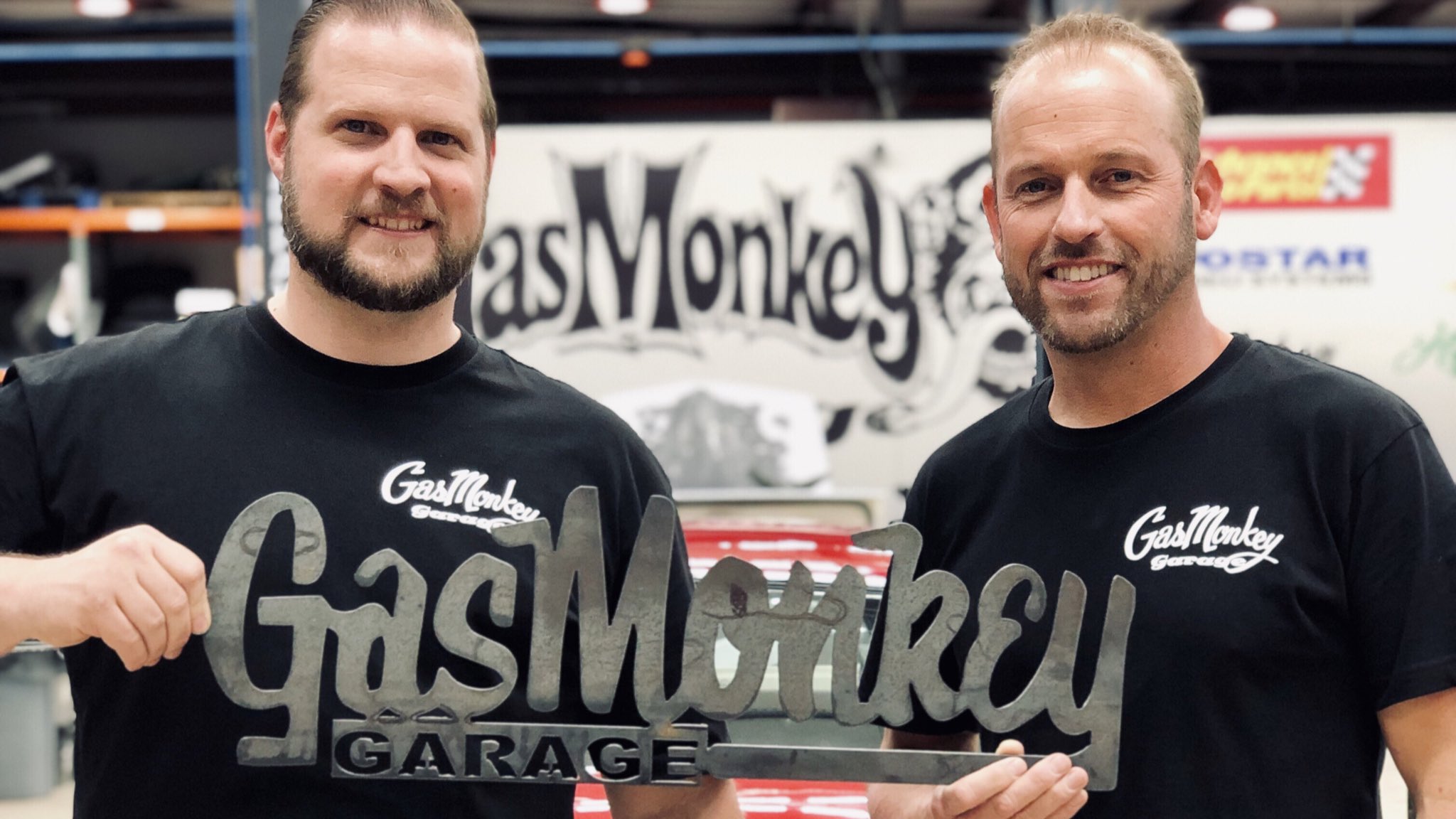 Gas Monkey Garage on X: "Jason and Jeremy are ready to meet you! Come to  the garage tomorrow between 11am-2pm to Meet the Monkey, check out the new  builds and grab one