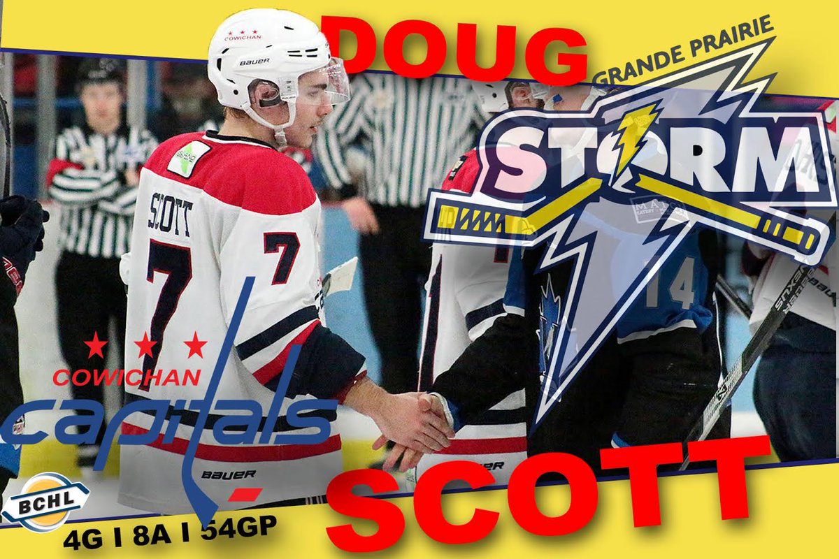 The Storm have traded '99 Defenceman Tyrell Boucher to the <a href="/cowichancaps/">Cowichan Capitals</a> of the BCHL for '00 Defenceman Doug Scott and future considerations.

#gpab

grandeprairiestorm.ca/media-centre/n…