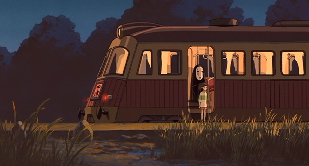 ジブリのせかい 非公式ファンサイト 電車の行き先には 中道 と書かれています 千と千尋神隠し は神道の世界観が強いですが 中道 は仏教用語です 釜爺に 6つ目の駅で必ずおりろ と念を押されたのは 仏教の六道を意味していて そこで降り