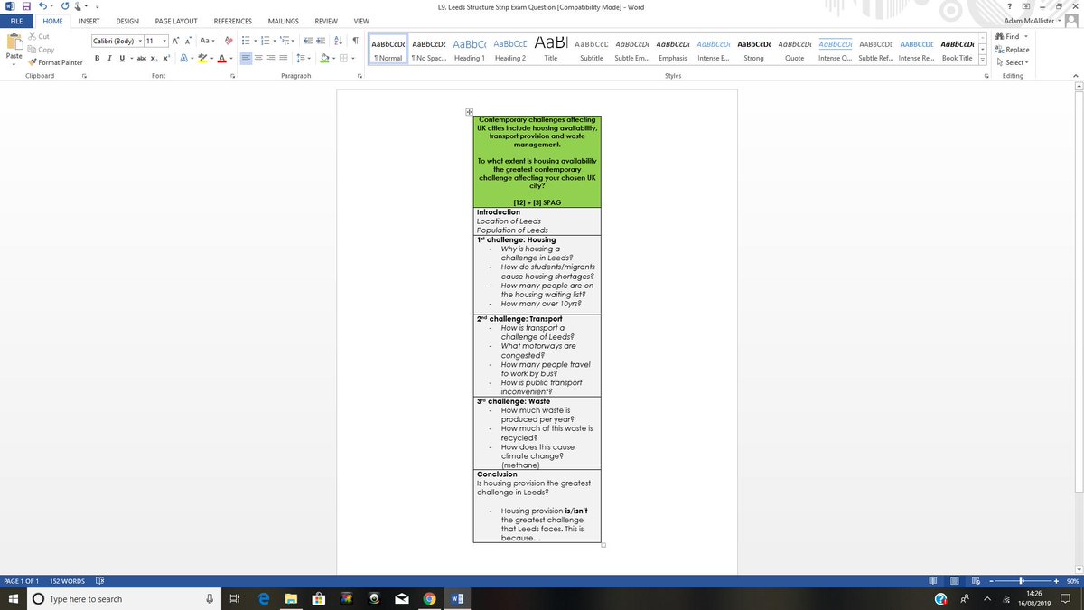 McAllister_Geog's tweet photo. A quick and easy #structurestrip (with a twist), which supports LA children to structure higher tariff exam questions 'easily'. It even incorporates the exam question, so stick in and they are away writing! #geographyteacher #edutwitter 😍👇 https://t.co/1uzpWPM3t2
