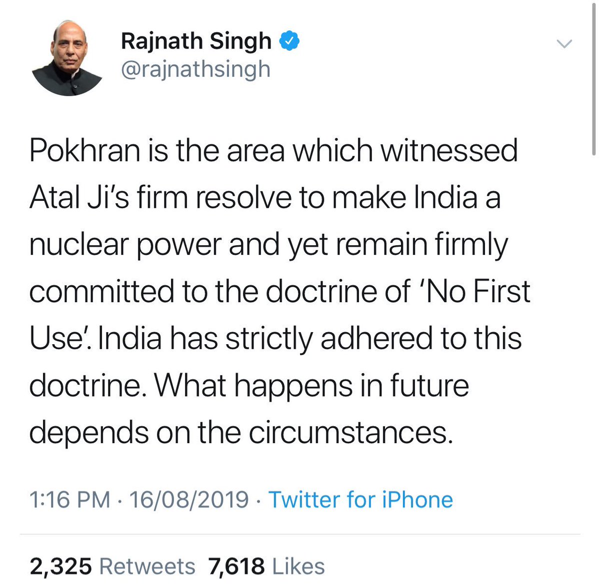 ErummZaeem's tweet photo. Dear @UN @realDonaldTrump Terrorists Modi-Amit-Doval are busy killing innocent #Kashmiris and now RajNath is on for Nuclear Weapons.
We all say big ThankYou to stupid Raj nath for Endorsing #PakStance before #UNSCKashmirSummit 
World knows now 
KASHMIR IS A NUCLEAR FLASHPOINT. https://t.co/KLFuofw2eh