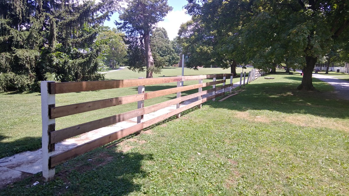shakervillageky's tweet photo. Where's Tom Sawyer when you need him?! Fence repair continues @ShakerVillageKy!
Learn the history of Kentucky's stone fences, plank fences & more @ "Between Fences" every Fri + Sat @ 7pm! https://t.co/JcuzJNNSnL
#VillageatWork #TravelKY #Fences #DryStacked #Plank #StoneFences https://t.co/D1kihGjWq2