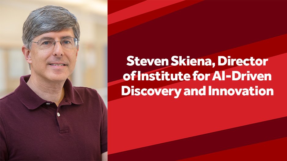 ai_sbu's tweet photo. Our @AI_SBU Director Steve Skiena will be presenting "Word and Graph Embeddings for #MachineLearning Models" at the @CEWIT_SBU 2019 Conference on November 6, 2019. Follow the link for registration and more details. #ML https://t.co/llfheESVTC https://t.co/sIWsd6uZuM