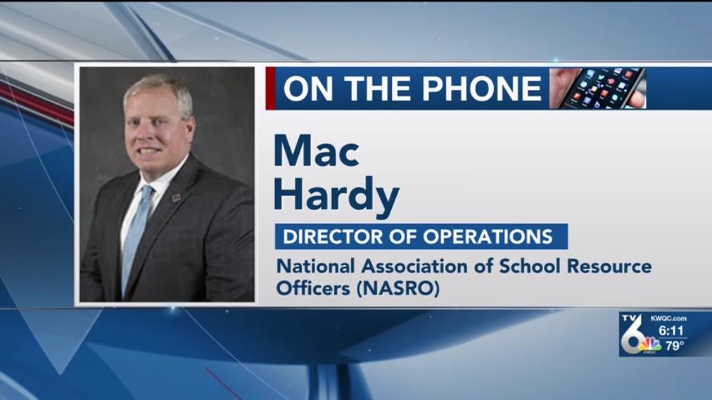 NASRO_Info's tweet photo. "When you have a team of law enforcement, schools, and the community working together, it makes for a much safer environment." - our ops dir @MacHardyOD talked to 
@CourtSpinelliTV of @kwqcnews on school resource officer roles #SROsMatter

https://t.co/WNyEocl1fh https://t.co/yz7WheRnHz