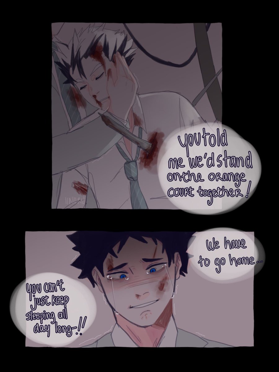 (TW//BLOOD ⚠️) a little thing from @kuromantic shindanmaker !! 

kinda ugly but im trying to fight my art block 🤡 

i dont have a specific context, maybe a train accident or something like that 