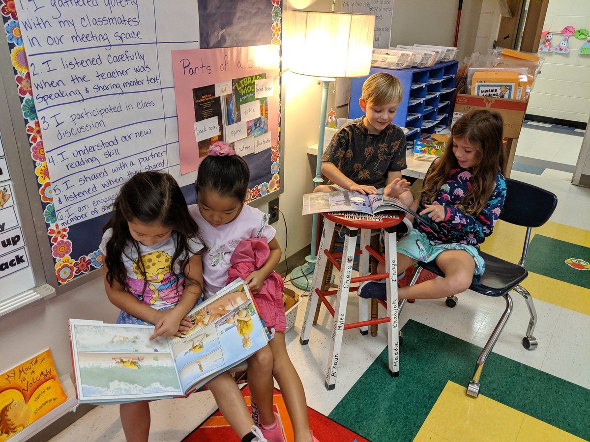 MissPattison4's tweet photo. We are loving reading wordless picture books with our buddies. #nhcschat #eatonreads @EatonElemSchool https://t.co/qKeW2zWIcg
