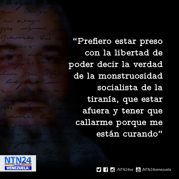 NTN24ve's tweet photo. La carta del preso político Vasco Da Costa a la defensora de DD. HH., Tamara Suju, en la que clama justicia y libertad https://t.co/vfSr2ok4Sk https://t.co/NIkVJw1cax