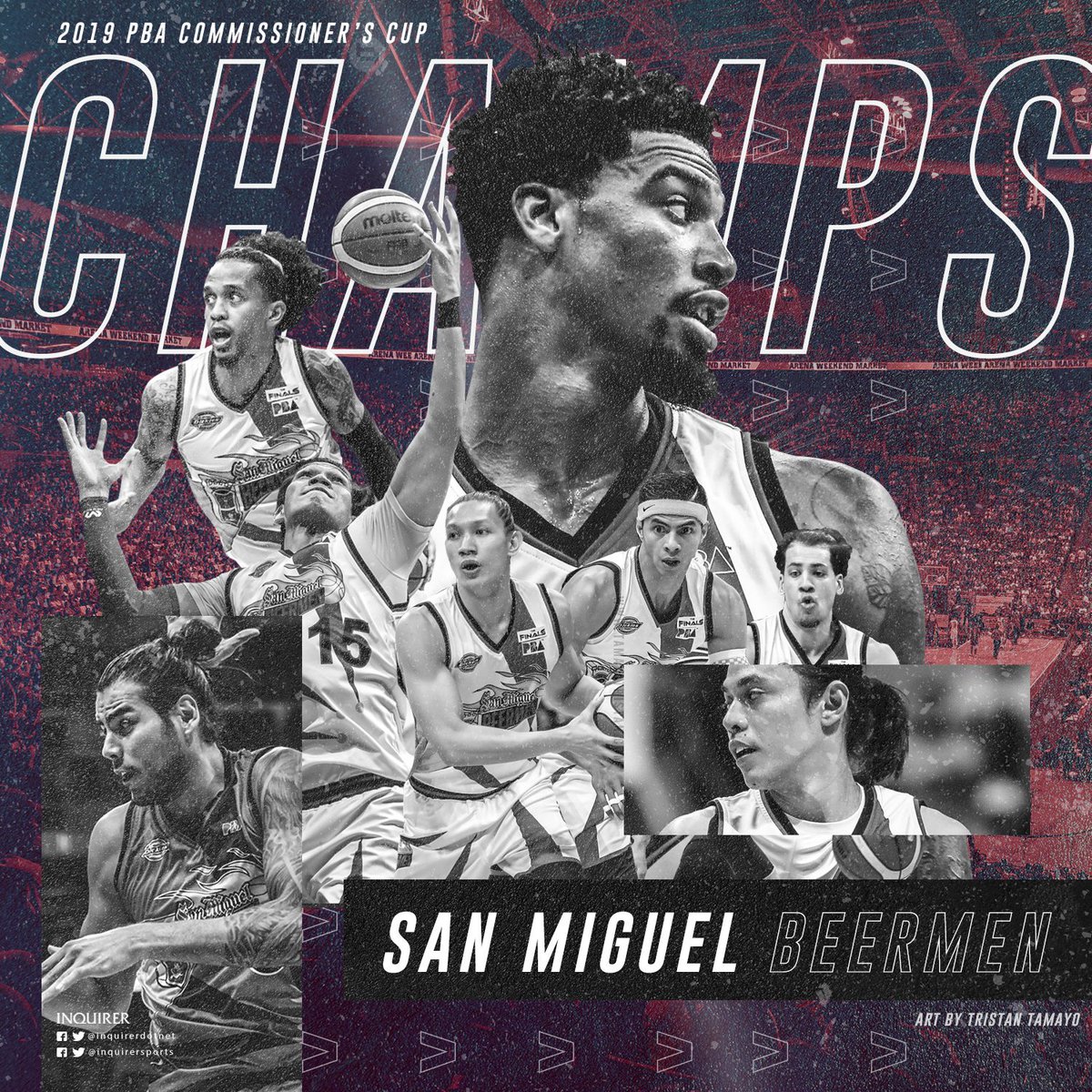 inquirersports's tweet photo. Champs again 🍺 👑

San Miguel captures the 2019 PBA Commissioner's Cup title! 

READ: https://t.co/H97iGs7veF https://t.co/mfqyBZZAnX