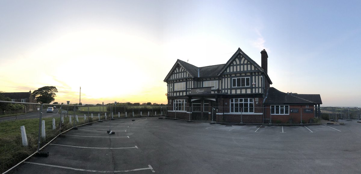 WhitcherWild's tweet image. Another pub lost and soon to become residential housing. #bat #bats #development #surveys #batsurvey #sunset