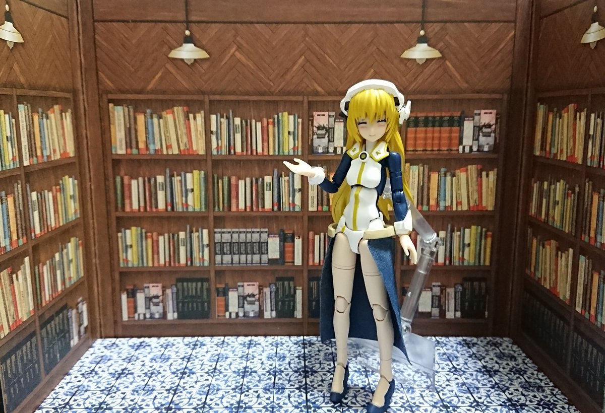 サカイザー 裏返り キャンドゥ メガミデバイス キャンドゥにて新しい背景ボードを購入 今回は図書館です 以前はl字だった壁が今回はコの字に変わりました