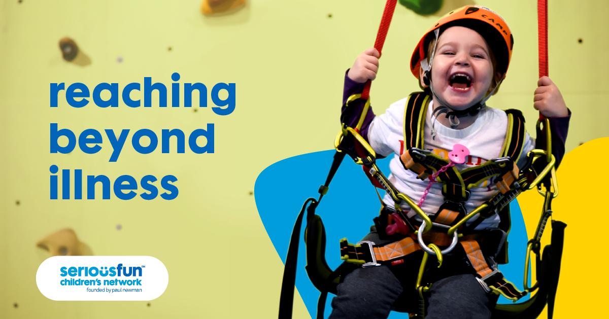 SeriousFunCamps's tweet image. For children who’ve been told ‘no, you can&apos;t,&apos; we flip the script. SeriousFun camps and programs help kids affected by serious illness have life-changing experiences.