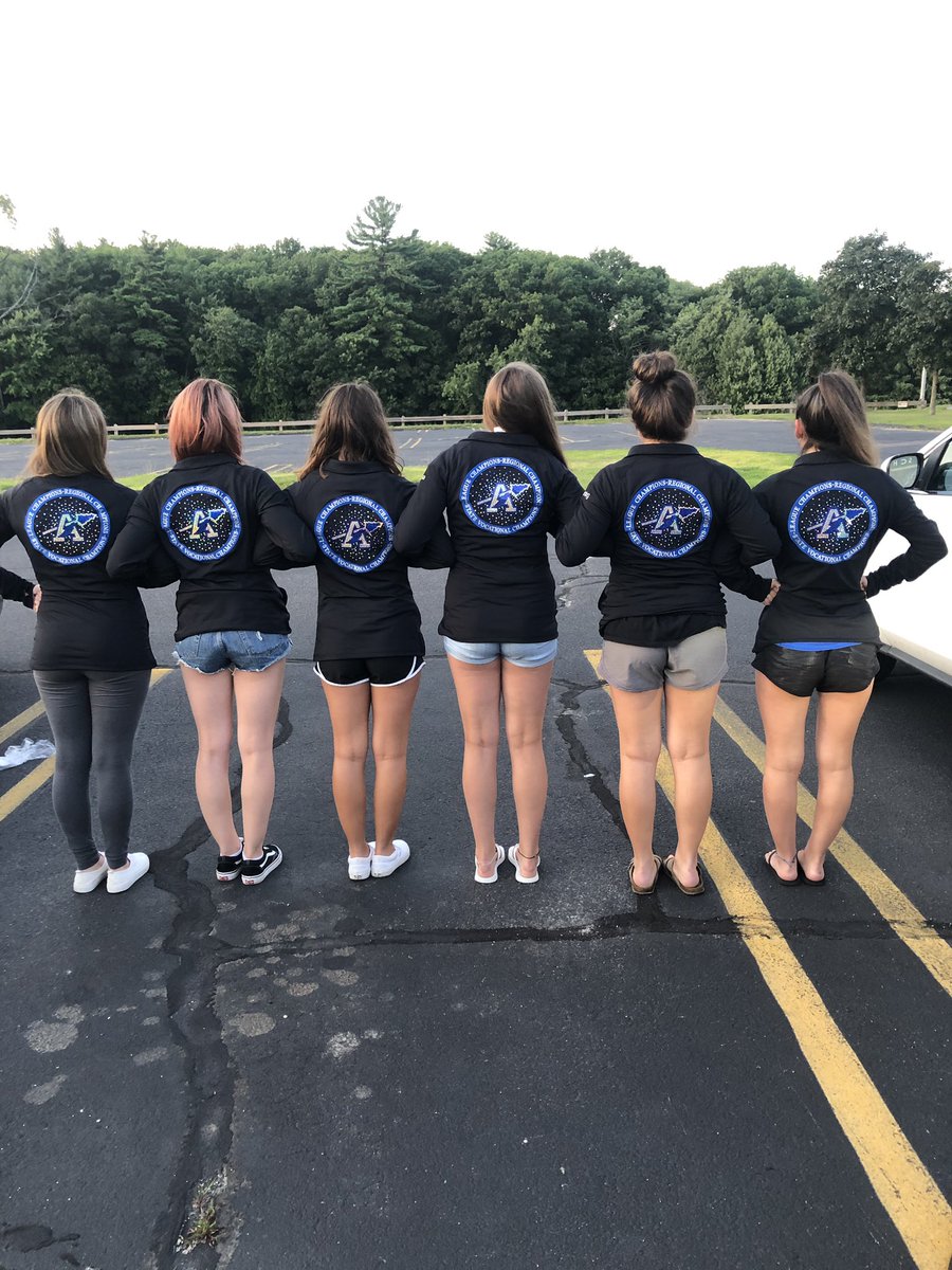 AssabetCheer's tweet photo. The end of an era. The last pic we took of some of our girls in our GK Champion jackets. We had a solid 4 year run for a small team and was our best year yet while attending Nationals. We will miss all of you and good luck to the new coaches and to the remaining girls! https://t.co/37zko3ONy9