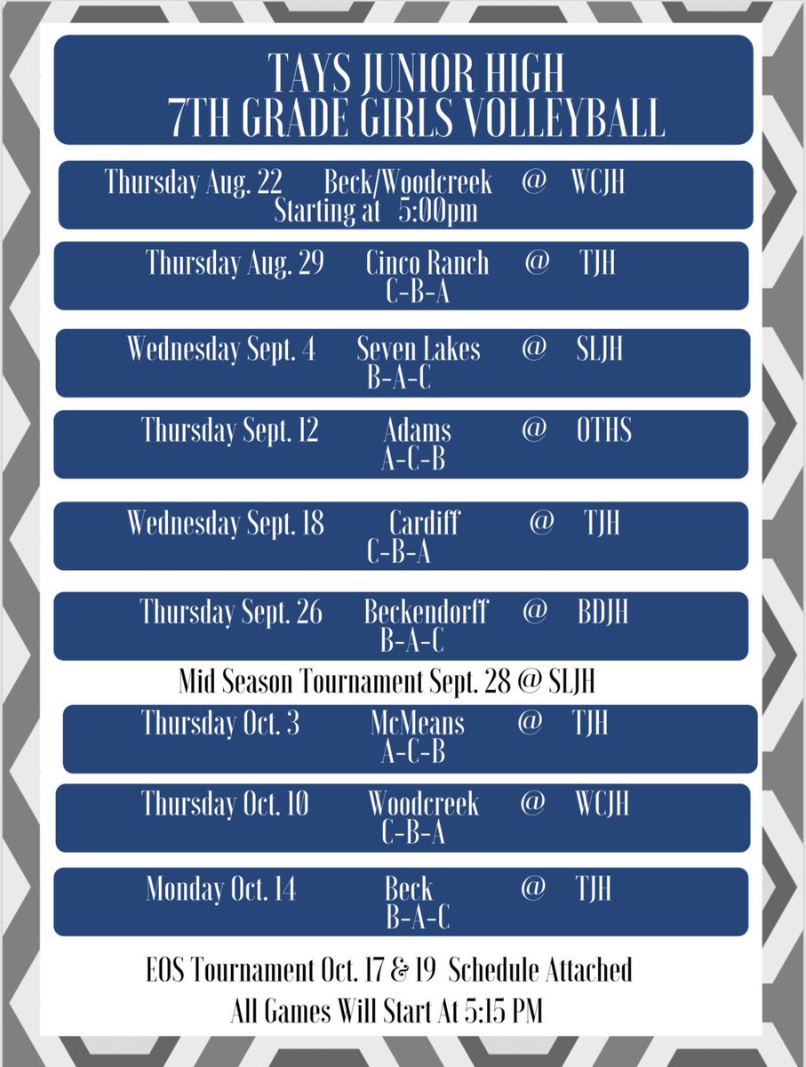 AthleticsTays's tweet photo. Volleyball season is here !!! 
❤️🏐💙
#volleyball #titanVolleyball #titans #titanPower #titanUp #tjh #taysJh #Tays https://t.co/lpCXoUMgfV