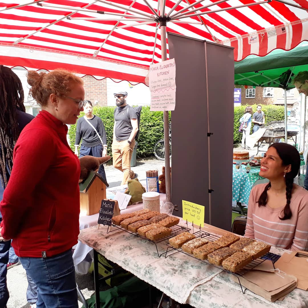 mbethskitchen's tweet photo. Maria Elizabeth's Kitchen will be back @CPFoodMarket tomorrow from 10am with our delicious fruit, nut & seed loaves! (Apple & Almond, and Date & Walnut). Come early before they sell out! 😊
#glutenfree #noaddedsugar #grainfree #yeastfree #lowstarch #noaddedsugar #vegan #wheatfree https://t.co/vzZh4Tm4ai