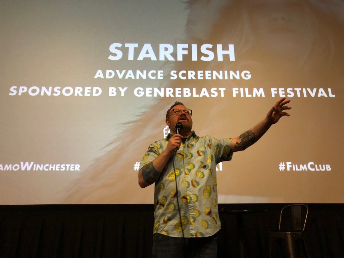 CinemaBandwagon's tweet photo. All these months later, and I cannot shake the power of @MrAlWhite STARFISH screening at @alamowinchester for #LostWeekendXI, one of my most favorite Q&As and humans! What new memories will be made at #LostWeekendXII? Find out on 8/21 at 6pm! (but also go watch STARFISH again!) https://t.co/s1Y41QgTip
