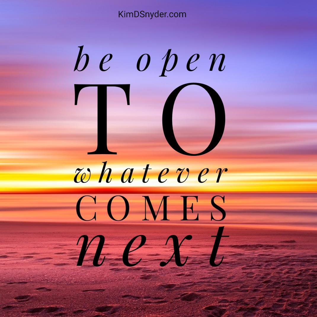 Kim D Snyder على تويتر Be Open To Whatever Comes Next Expertise Leaders Wit Executives