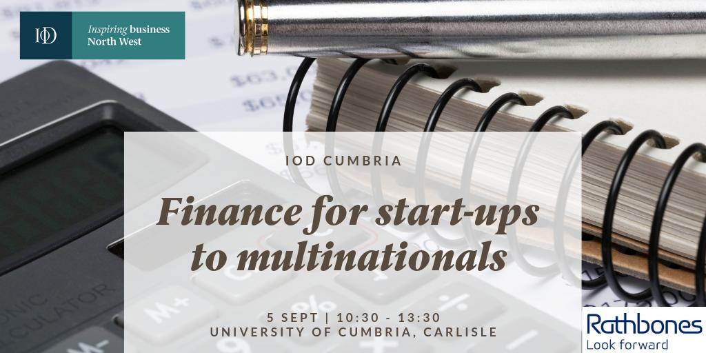 Show me the money...  Access to funding might not be as difficult as you think. Find out which option is right for you at @IoD_NWandIOM free financing event and hear from leaders at <a href="/BritishBBank/">British Business Bank</a> <a href="/CowsandCo/">Cows and Co</a> and <a href="/cumbrialep/">Cumbria Local Enterprise Partnership</a>. > bit.ly/30BAWTC  Sponsor: @Rathbones1742