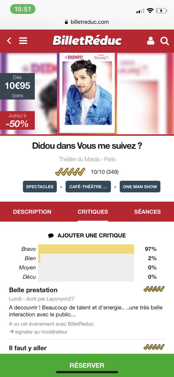 #Show #Humour #DIDOU
C’est le grand jour ✅✅✅
On se retrouve ce soir et demain dans mon chaudron 🔥🔥🔥
21H30 - Théatre du Marais 👇
billetreduc.com/235502/evt.htm…
