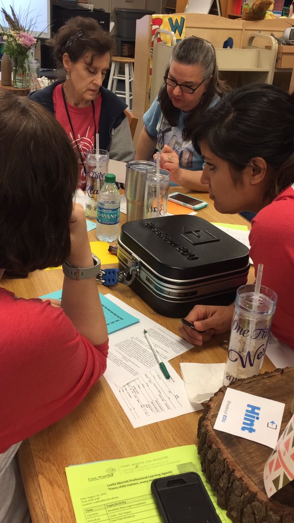 JeanOttoEdTech's tweet photo. @breakoutEDU @lmesuperbees @FWISDTech @lguzmantcu18 Meaningful staff engagement!! https://t.co/2524Wvyoez