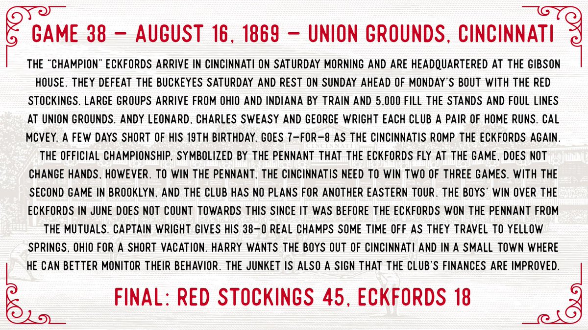 The Red Stockings assert their dominance and are champions! Or are they? #BornToBaseball