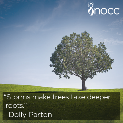 NOCCNational's tweet photo. Even if the weather is rough, dig your roots deep and stand strong. #knowovarian #fridaymotivation https://t.co/TrFuDsFqOI