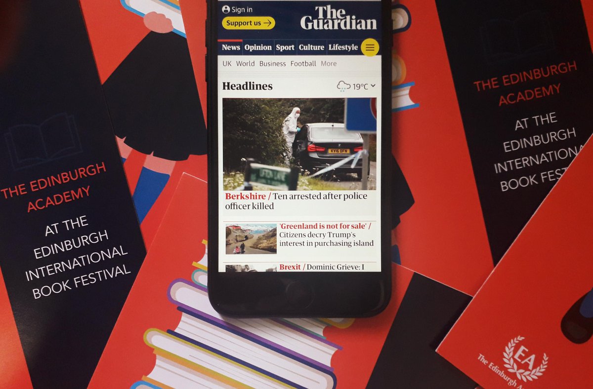 EAFriendsof's tweet photo. We're still talking about the fascinating, thought-provoking @edbookfest @edinburghacad author event last night on the past, present and future of the press featuring former @guardian editor @arusbridger with top newsroom lawyer for the @nytimes, @davidmccraw  #EdBookFest https://t.co/wL5vszN8bv