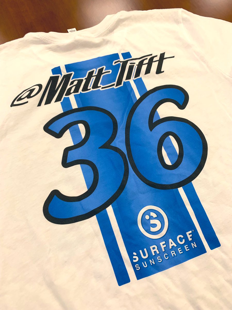 matt_tifft's tweet photo. RETWEET and follow for your chance to win! Figured I’d commemorate my first #NightRace at @BMSupdates with a giveaway 😝 looking forward to hitting the track in the @Surfacesuncare 36 this weekend. https://t.co/94x4F0Y5nG
