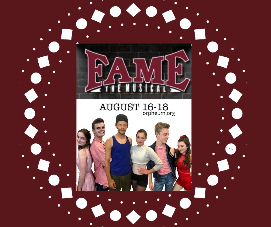 FAME opens tonight!! You don't want to miss this amazing production! 
7:30pm
Tickets still available online and will be sold at the door! 
Orpheum.org 
#mrpac #marilynrodmanperformingartscenter #orpheumtheatre #tgif #FridayFeeling #localevents #rt