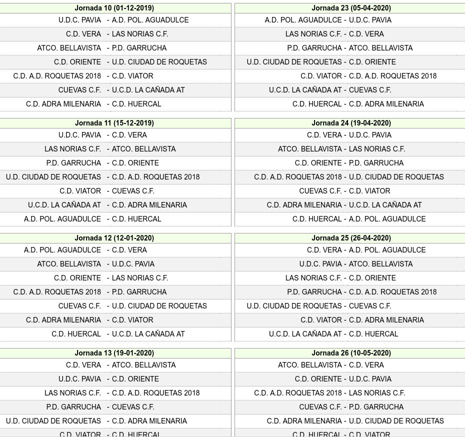 #1eraAndaluza | Temporada 19/20
Ya tenemos calendario 📅 y debutamos en 🏟 Los Ángeles frente al <a href="/cdvera_es/">Club Deportivo Vera</a> el 22 de Septiembre,  terminando la liga en casa ante <a href="/UDPaviaoficial/">U.D Pavia</a> el 10 de Mayo. 
#FuerzaOriente