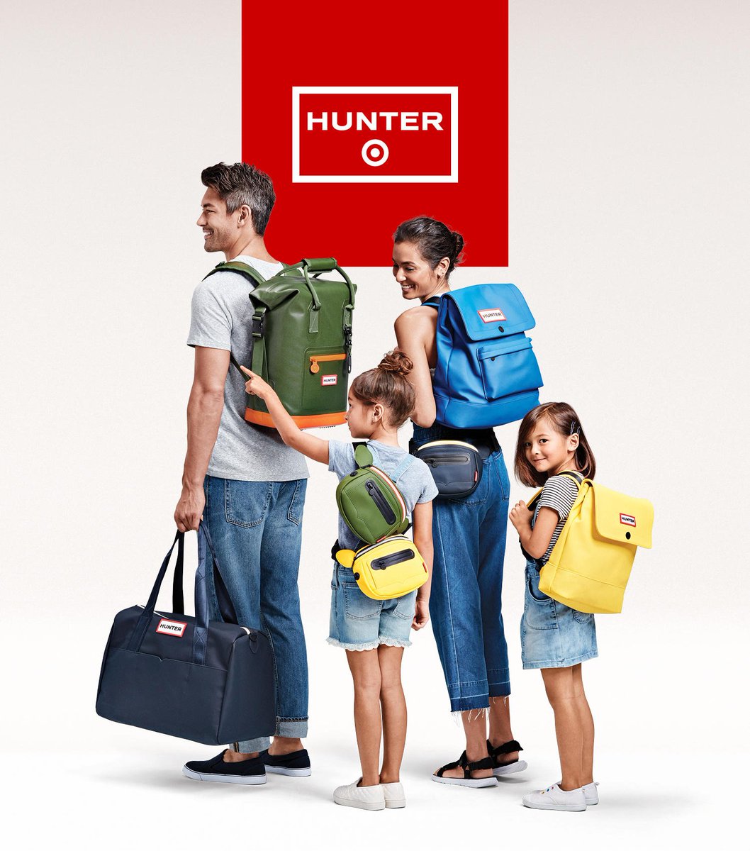 HunterBoots's tweet photo. To celebrate 20 Years of Design For All, @Target has reissued a family of #HunterxTarget bags as part of their anniversary collection. Available in-store at Target and at https://t.co/lQZfi9kkA9 exclusively in the US from September 14th #Target20: https://t.co/62y9bVbRRG https://t.co/bxTAGbWpyz