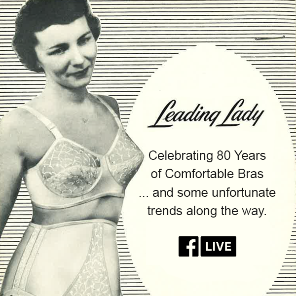 Leading Lady on X: Join us TODAY for our 80th Anniversary Facebook Live  event. Don't miss a look back at our history and bra history. We'll be  taking live questions and sharing