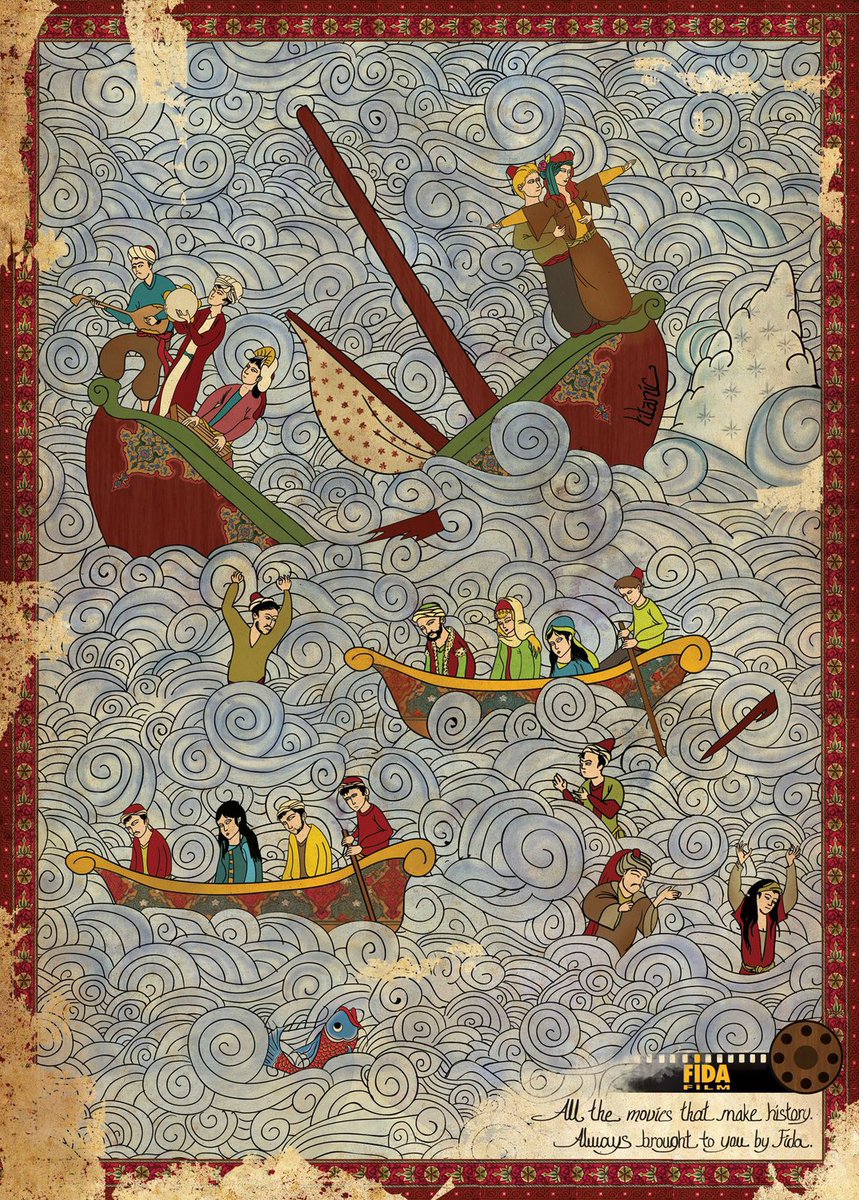 James Cameron's "Titanic"in Ottoman  #miniature style by Murat Palta, for  @fidafilm