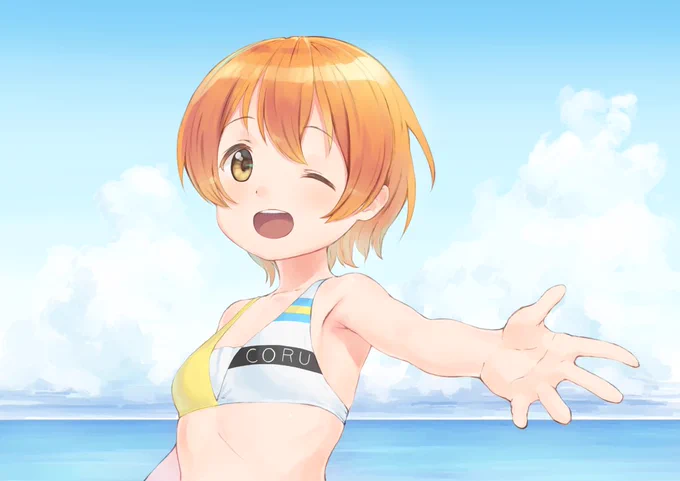 水着の凛ちゃん!
#金曜凛ちゃんりんりんりん 
