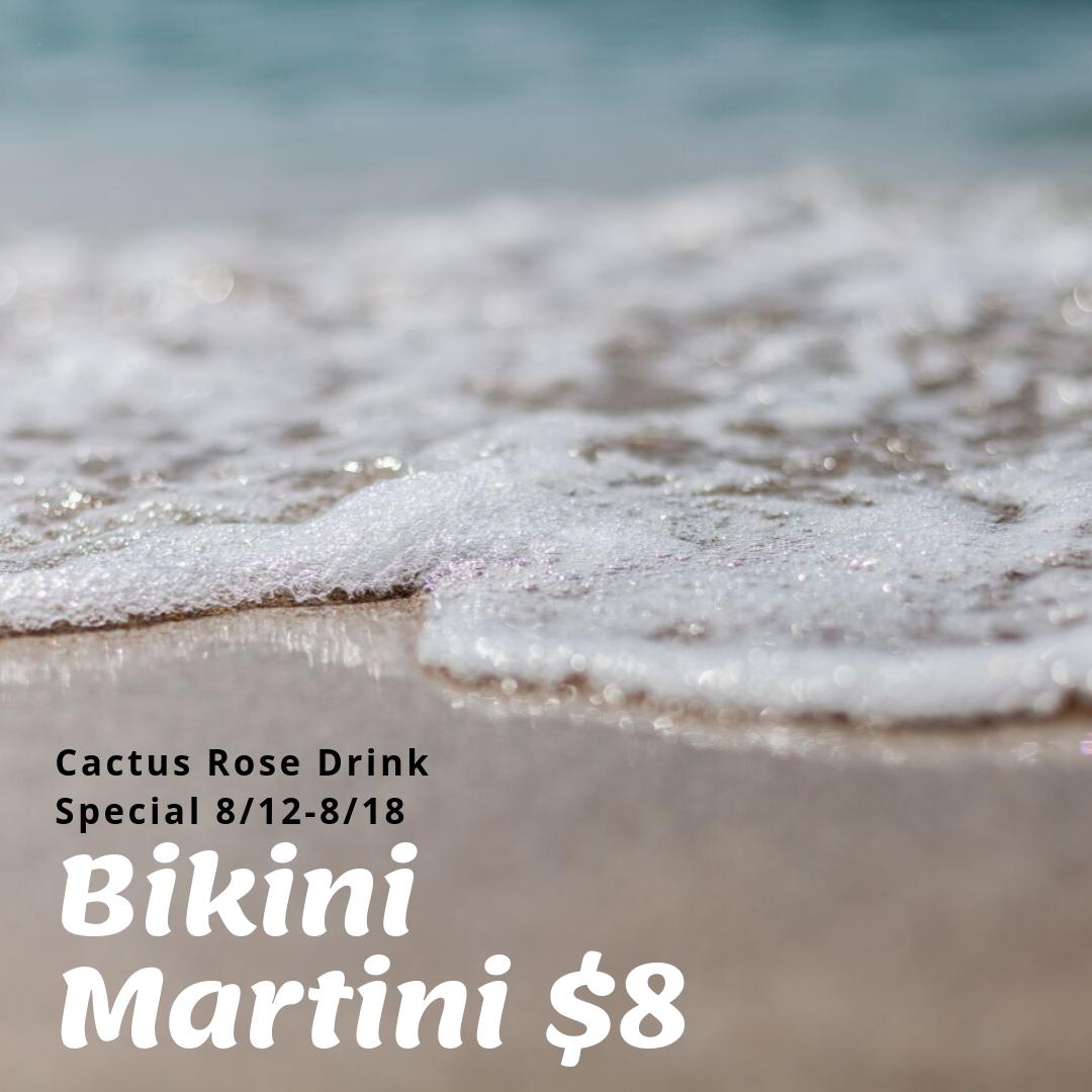 DoubleTreeTUC's tweet image. The weekend is here! Celebrate with our tasty $8 Bikini Martinis at the Cactus Rose! #TGIF