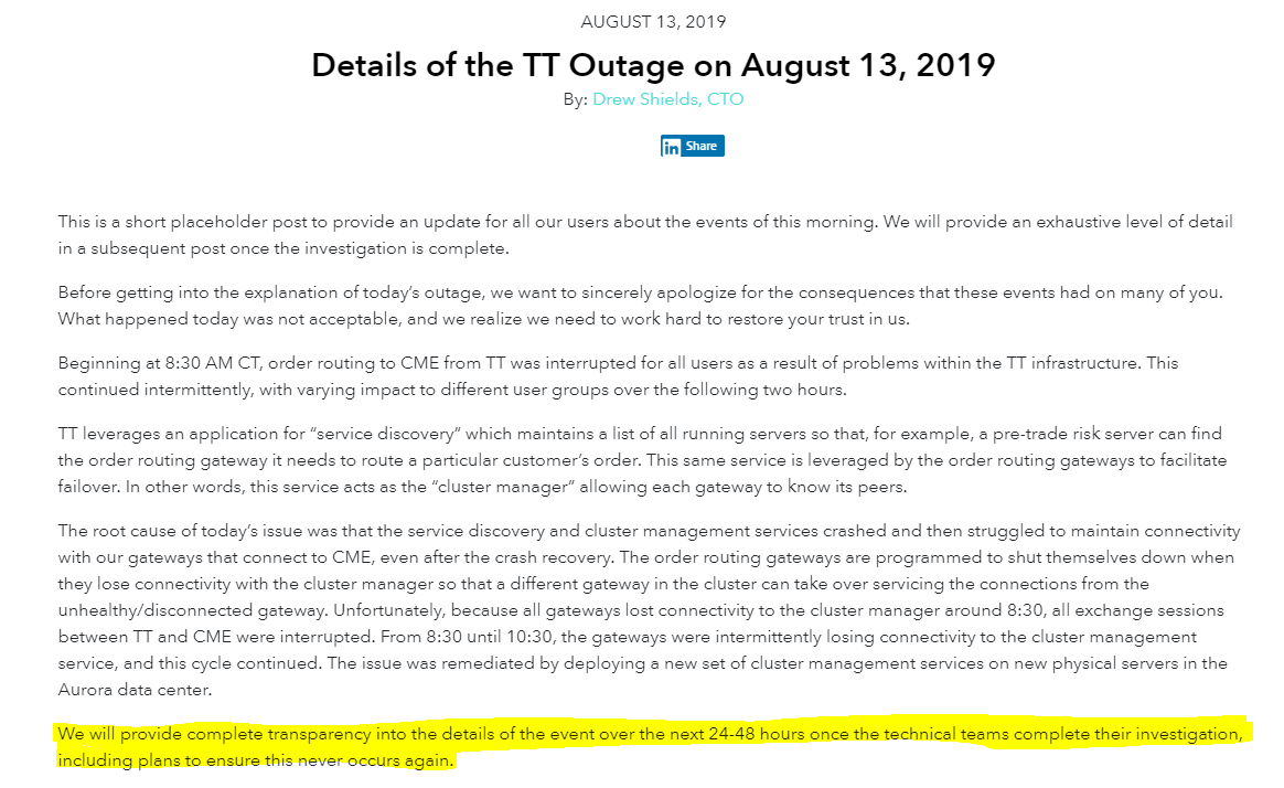 pragunameriya33's tweet photo. Been 72 hours now @Trading_Tech . No details as of now. When are we getting the answers??
#TTsucks #frequentConnectionOutage https://t.co/cUkBvuBPrl