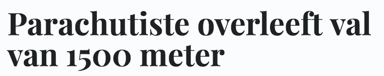 Gustaef's tweet image. Is dat niet het hele doel van parachutespringen? Ja, ik heb er ook verder geen verstand van hoor.