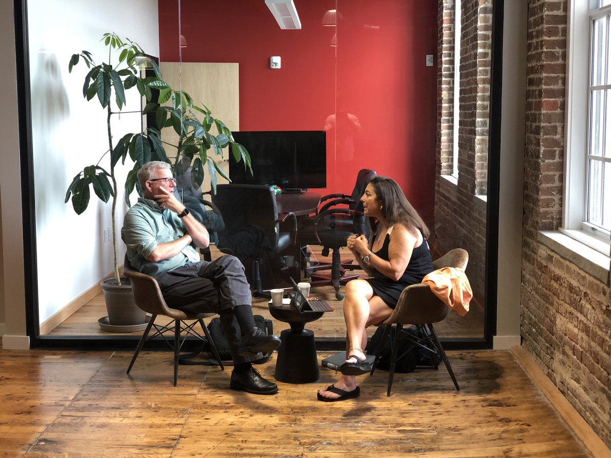 PopUp coworking kicking off <a href="/RockyMountMills/">Rocky Mount Mills</a>! We have fresh coffee from Books and Beans, pastries from Alimentaire and free business coaching with <a href="/johndeeaustin/">John Austin</a> <a href="/ncidea/">NC IDEA</a>. Join in! <a href="/CBCCorporate/">Capitol Broadcasting Company</a> @LoadingDockRal <a href="/MichaelGoodmon/">Michael Goodmon</a> <a href="/WRALTechWire/">WRAL TechWire</a> <a href="/AmerUnderground/">American Underground</a>