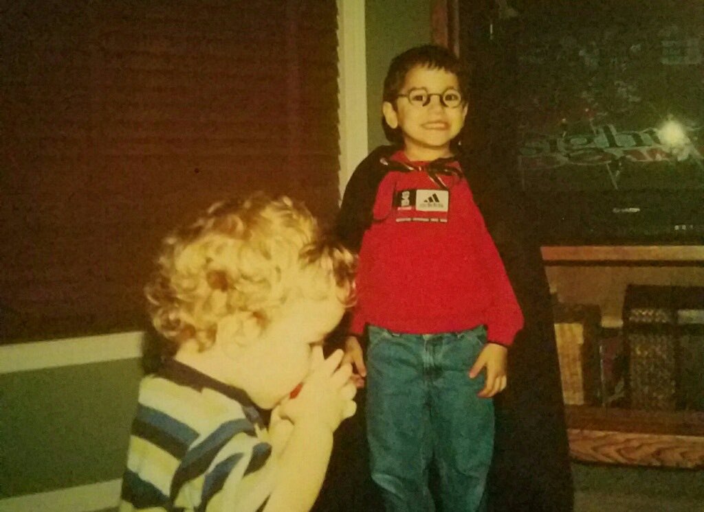 Happy birthday Greg... clearly the long hair was always in your future #18yrs #BigDawgggg