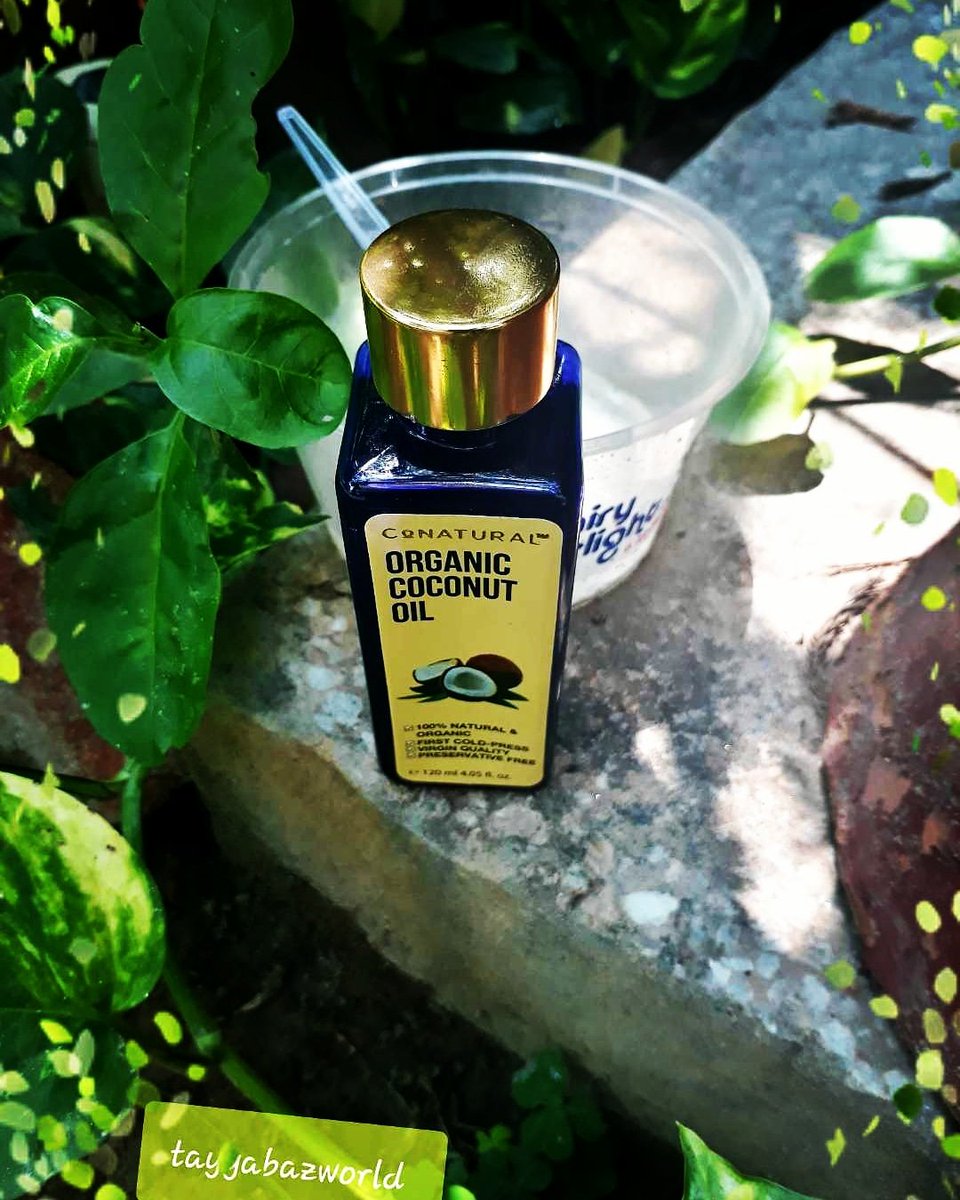 Tayyabazworld's tweet photo. Started using this coconut oil from @CONATURALintl
Earlier used many of their products some proved good&other average My followers know that I am a big fan of organic products having natural ingredients 4 better health, skin and hair care
#coconutoil #madeinpakistan #conatural https://t.co/N7VyvfGeWf