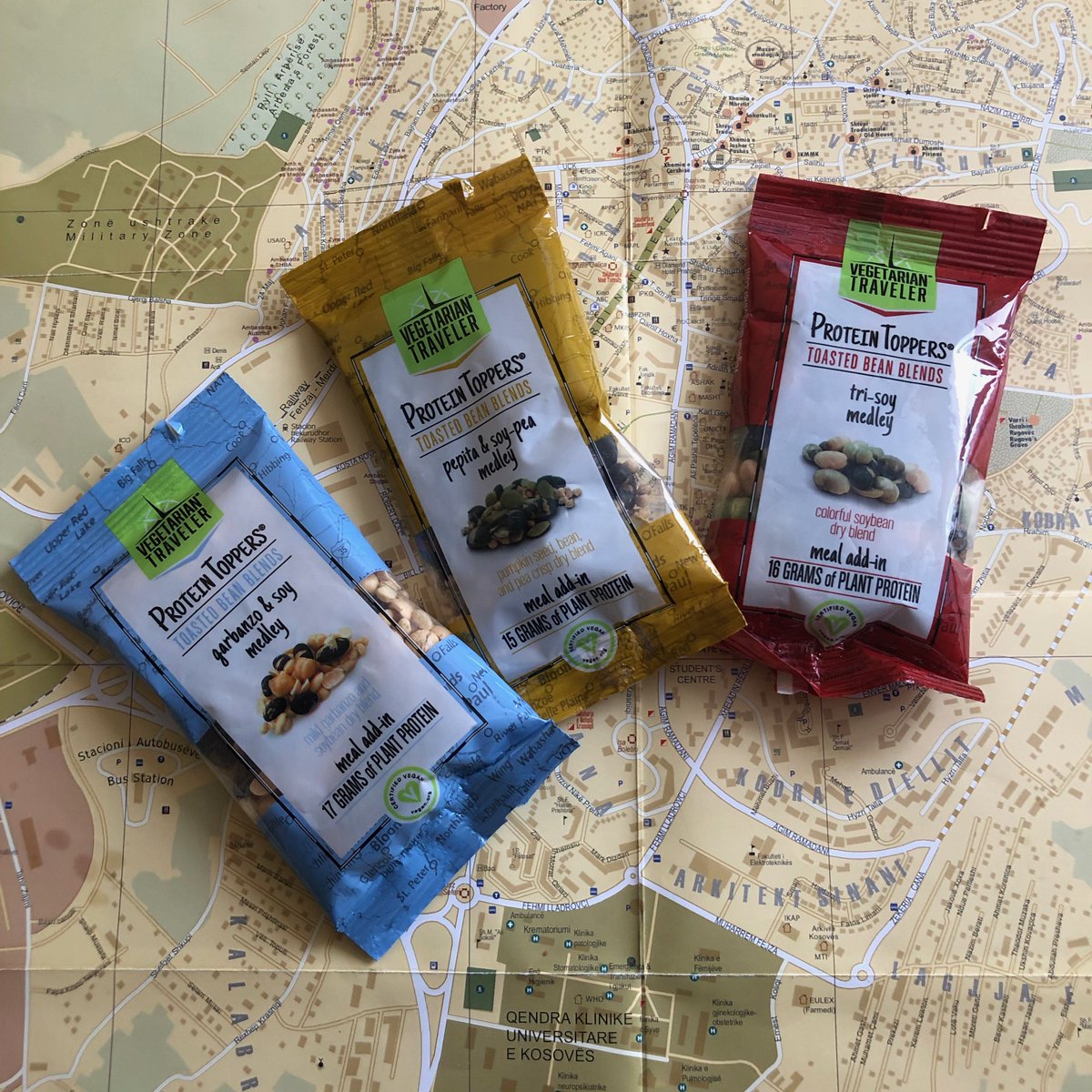 vegetarianTRVLR's tweet photo. #WhereintheWorld did you take your #ProteinToppers this summer?
π· Protein Toppers in #Kosovo!
#vegetariantraveler #fitvegan #europe #plantprotein #summervacation #plantbased #vegantraveler #vegetarian #vegan #protein #businesstravel #IIFYM #plantpowered #summer2019 https://t.co/rZlT6QDxVG