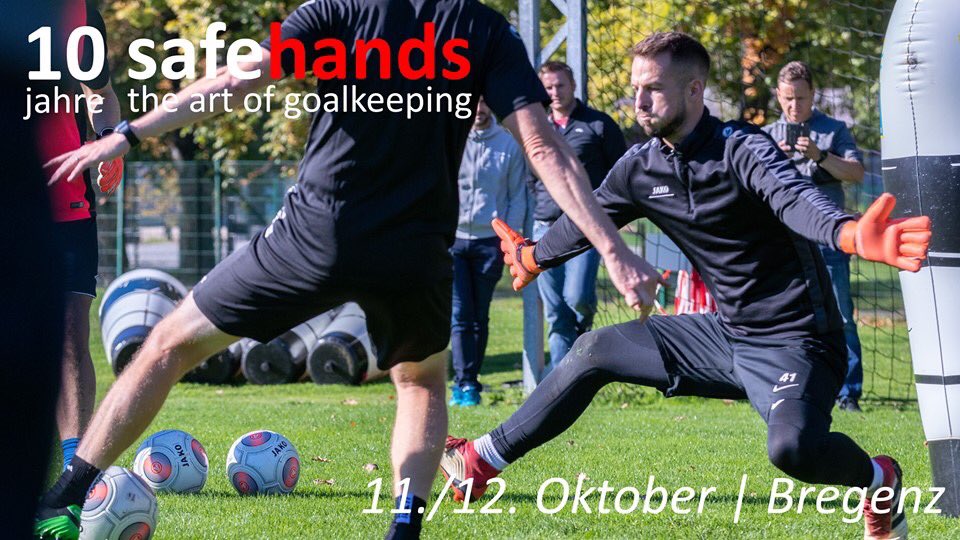 a_kopf's tweet photo. 14. Internationaler Torwarttrainertag!
Fr, 11.10. und Sa, 12.10.2019
Fussballakdemie Mehrerau Bregenz
„safehands“ feiert das 10jährige
Anmeldungen: https://t.co/zKYFvYrhYy
Offizielle Fortbildung des ÖFB/VFV https://t.co/kf4wZ0Zpzt
