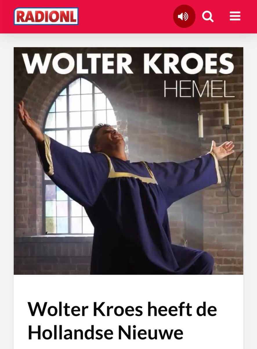 Elke week kiest RADIONL de Hollandse Nieuwe. Vanaf maandag 19 augustus is dat mijn nieuwe single ‘Hemel’. 🙏 #Trots #Hemel #LieverEffeNietVandaag
